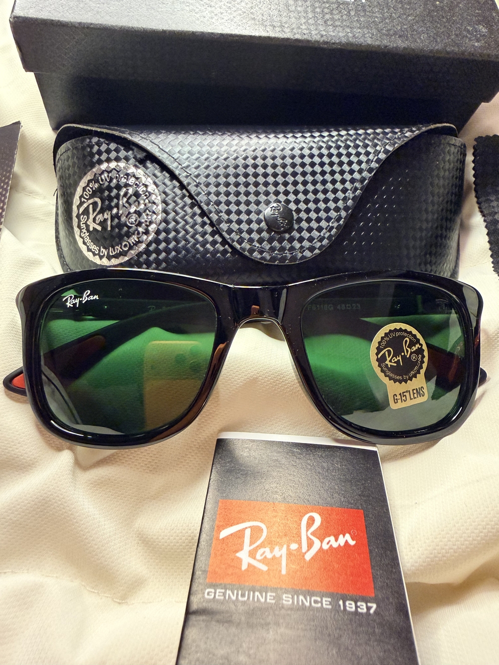 Ray-Ban Ferrari Edition Sunglasses with Green G-15 Lenses